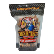 Trucker Treats bretzel bacon cheeseburger